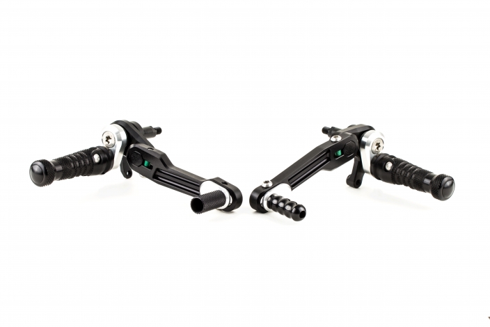 adjustable rearset RCT10GT black-silver