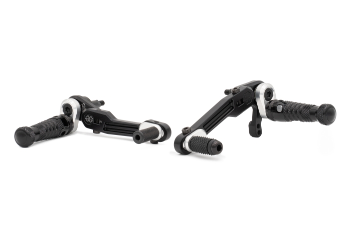 adjustable rearset RCT10GT black-silver